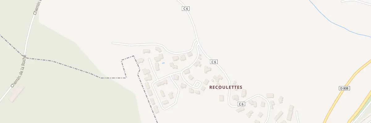 Plan du 43 Recoulettes à Barjac