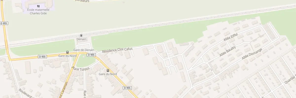 Plan du 106 Res Clos Cafus 106 Av J Jaures à Denain