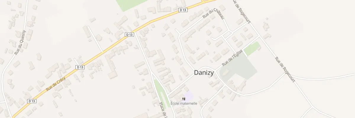 Plan du 7 Rue du Chateau à Danizy