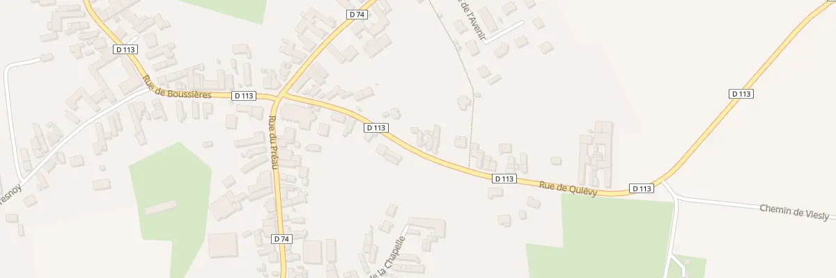 Plan du 11 Rue de Quiévy à Bévillers