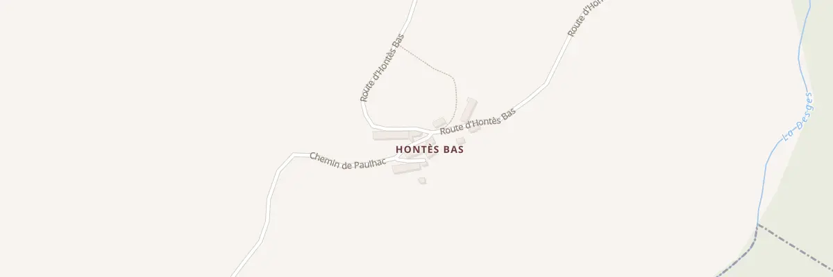 Plan du 5036 Hontes Bas à La Besseyre-Saint-Mary