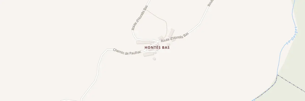 Plan du 5038 Hontes Bas à La Besseyre-Saint-Mary