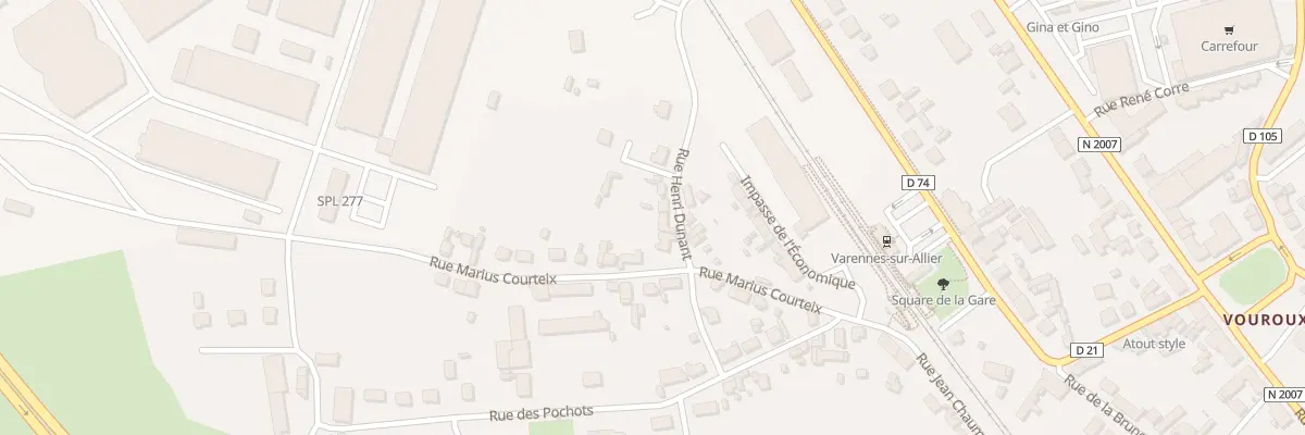 Plan du 4 Rue Henri Dunant à Varennes-sur-Allier