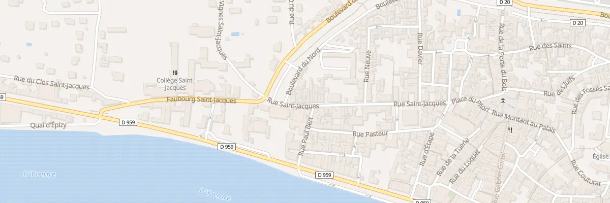 Plan du 60 Rue Saint Jacques à Joigny