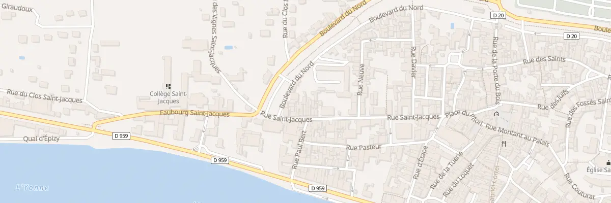 Plan du 52 Rue Saint Jacques à Joigny