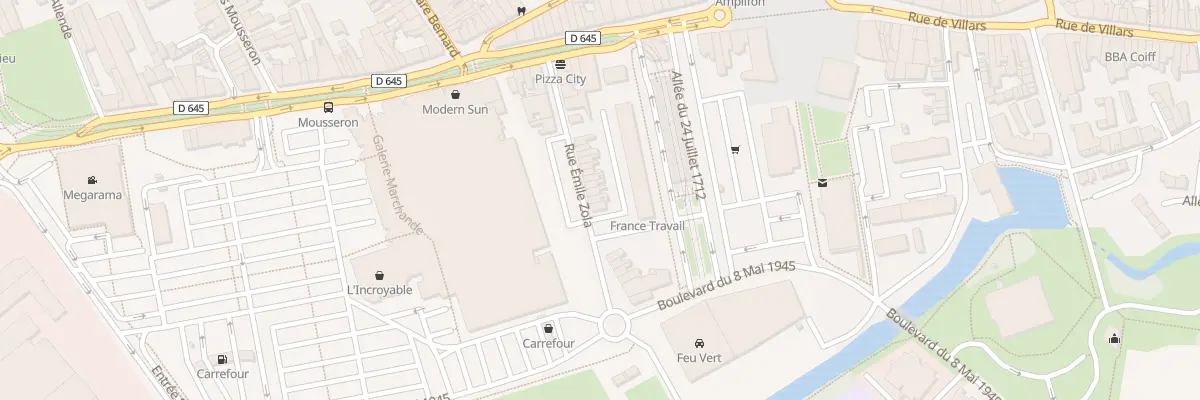Plan du 25 Rue Emile Zola à Denain