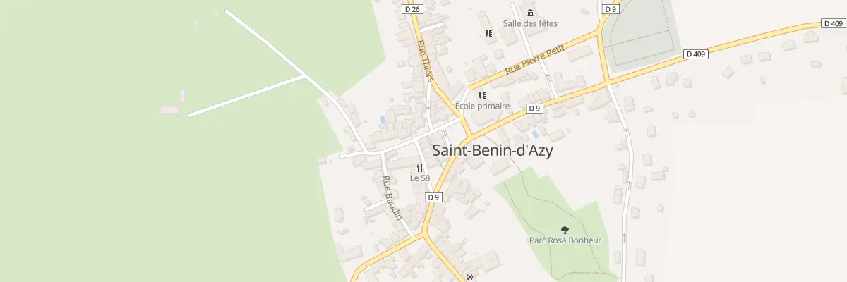 Plan du 1 Rue de la Fontaine à Saint-Benin-d’Azy