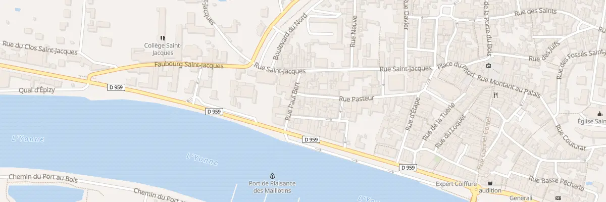 Plan du 33 Rue Pasteur à Joigny