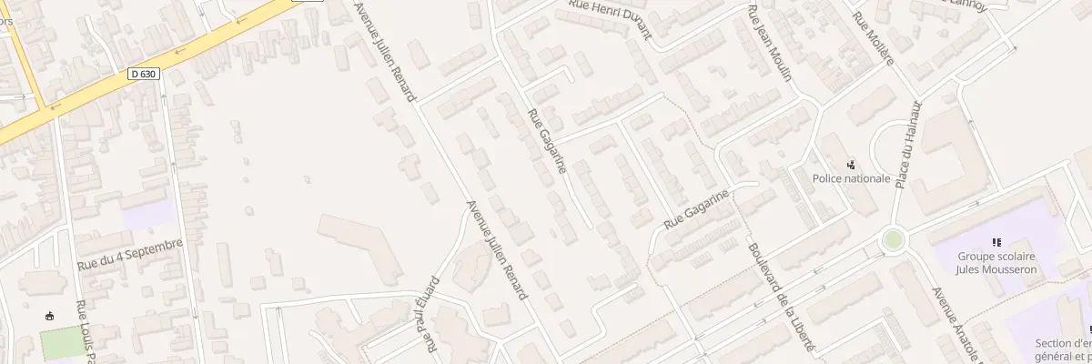 Plan du 15 Rue Gagarine à Douchy-les-Mines