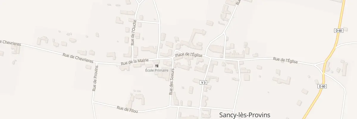 Plan du 1 Rue des Soeurs à Sancy-lès-Provins
