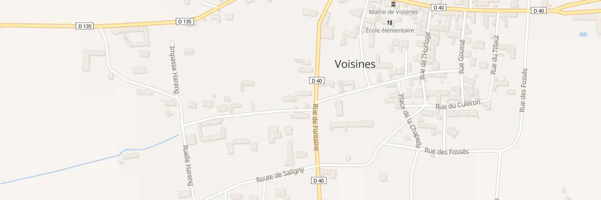 Plan du 13 Rue de la Vallée à Voisines