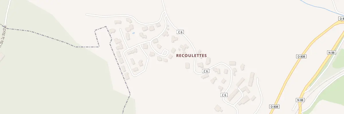 Plan du 51 Recoulettes à Barjac
