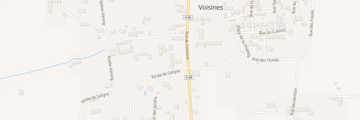 Plan du 2A Rte de Saligny à Voisines
