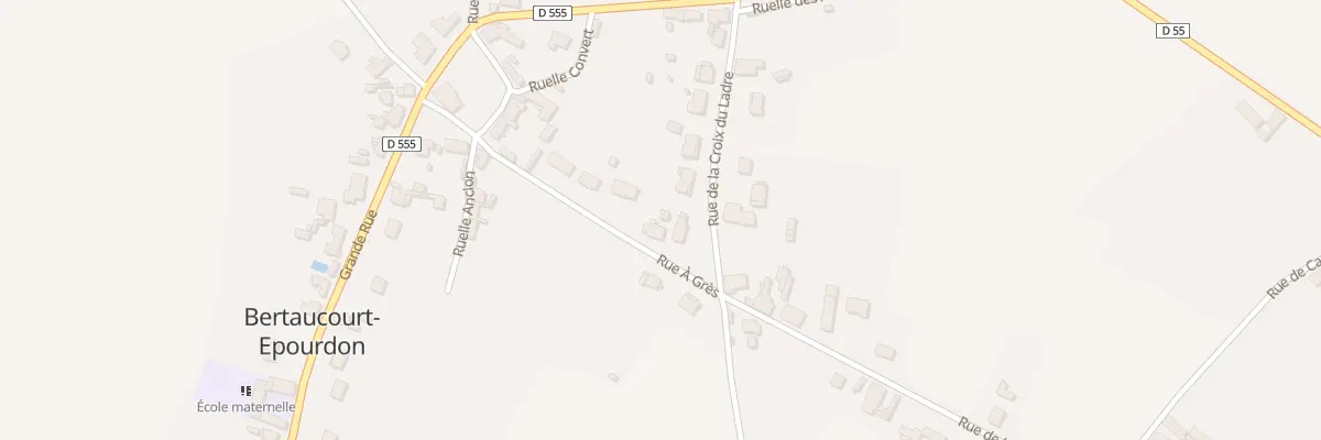 Plan du 1 Rue a Grés à Bertaucourt-Epourdon