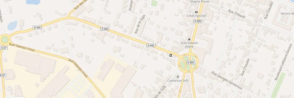 Plan du 9 Rue Aristide Briand à Joigny