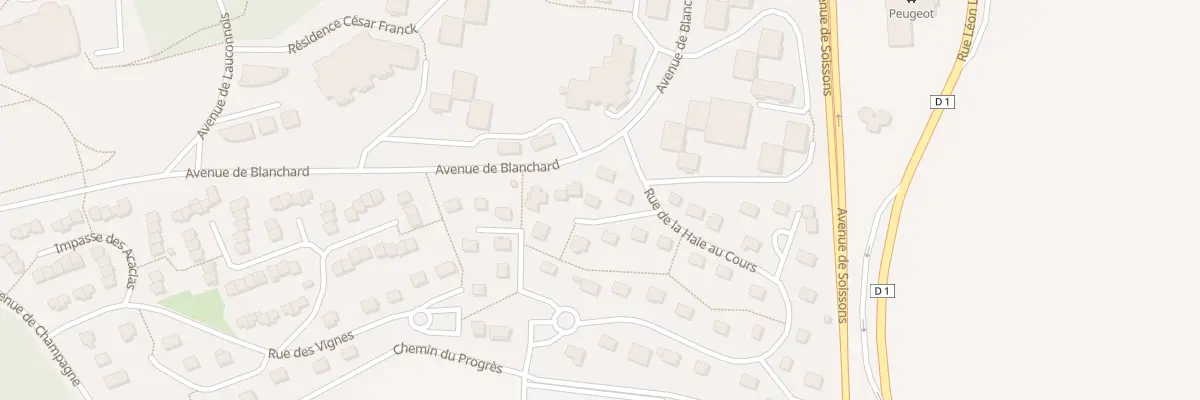 Plan du 3 Rue de la Haie au Cours à Château-Thierry