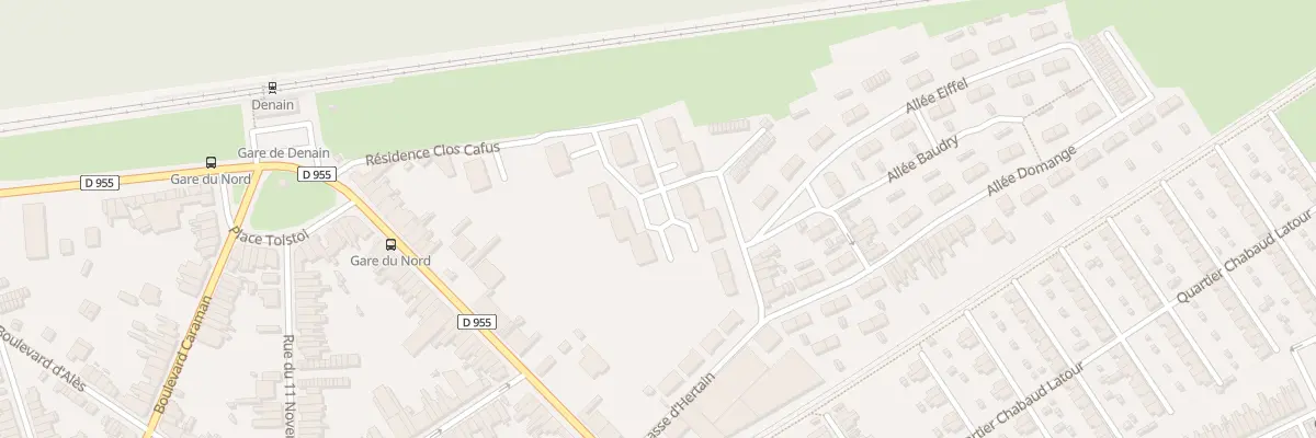 Plan du 14 Res Galibots 14 Imp Hertain à Denain