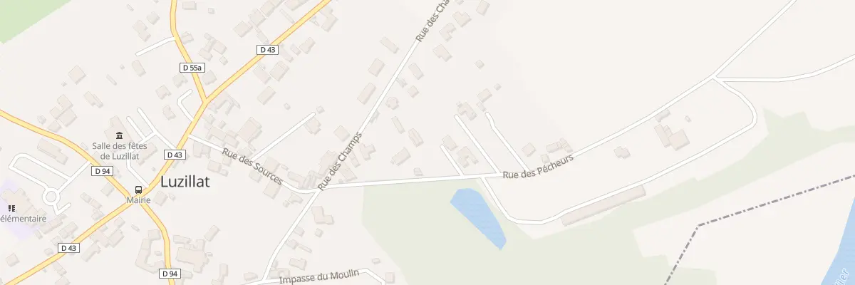 Plan du 5 Rue des Pecheurs à Luzillat