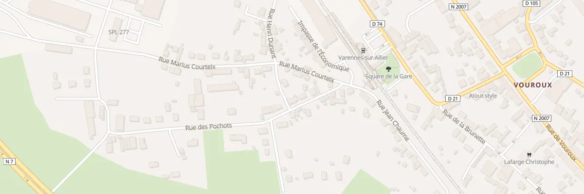 Plan du 5 Rue des Pochots à Varennes-sur-Allier