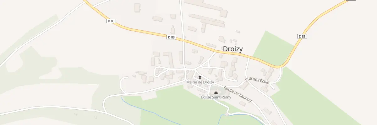 Plan du 1 Rue de l’Eglise à Droizy