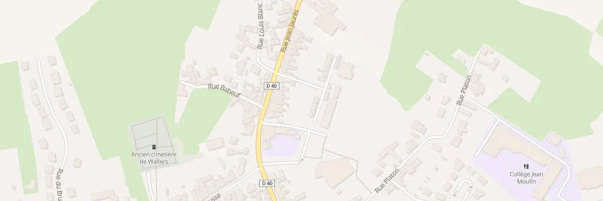 Plan du 18 Rue Jean Jaurès à Wallers