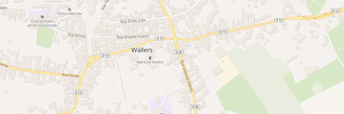 Plan du 6 Rue Gustave Delory à Wallers