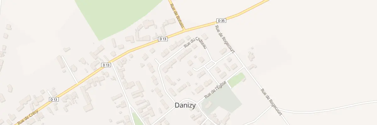 Plan du 32 Rue du Chateau à Danizy