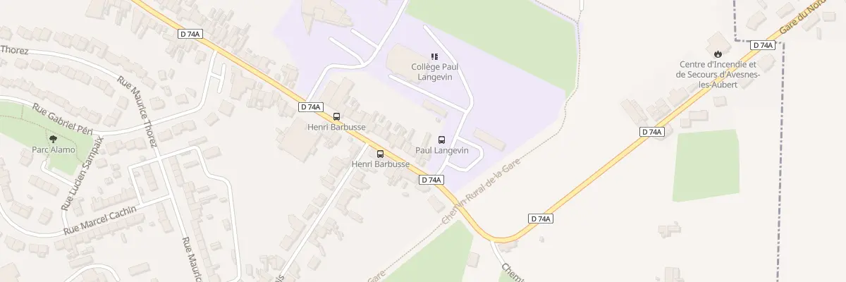 Plan du 184 Rue Henri Barbusse à Avesnes-les-Aubert