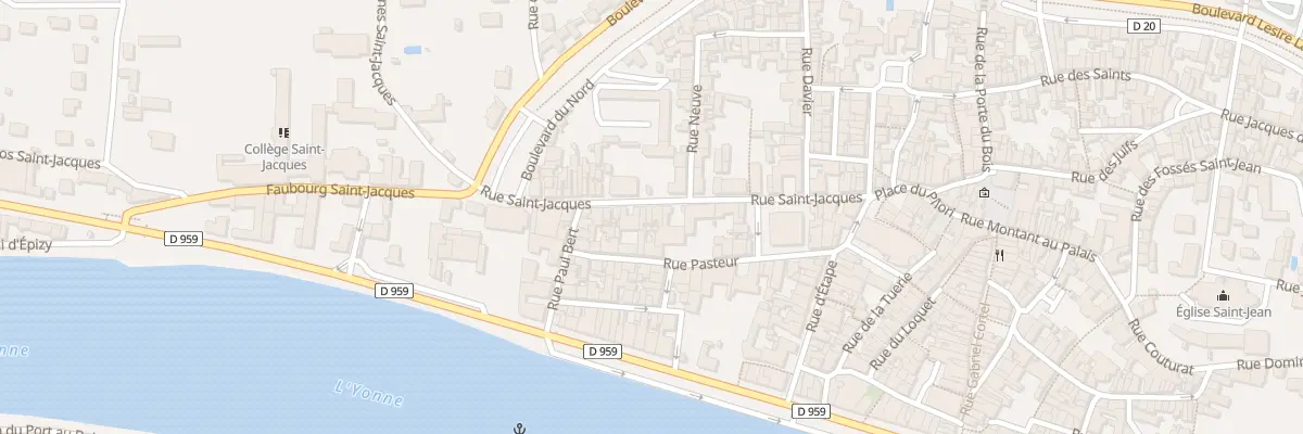Plan du 37 Rue Saint Jacques à Joigny