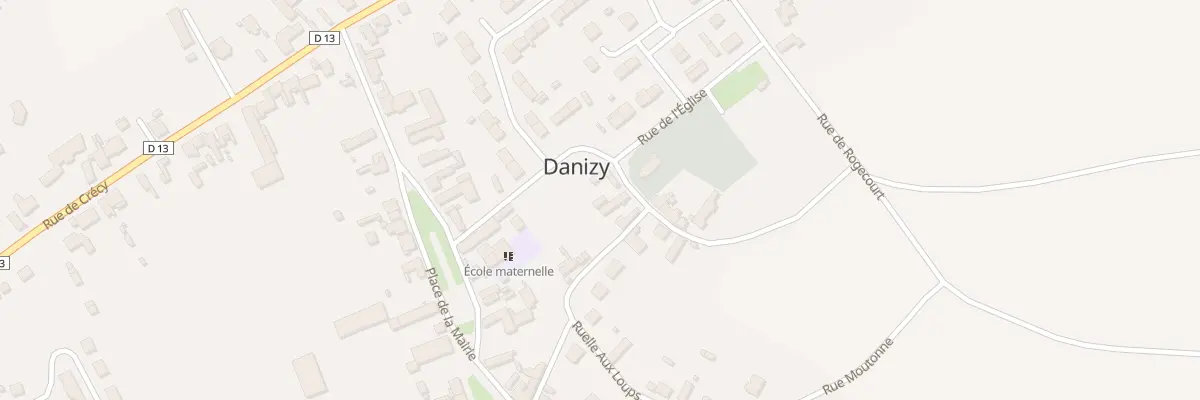 Plan du 2 Rue de l’Epinette à Danizy