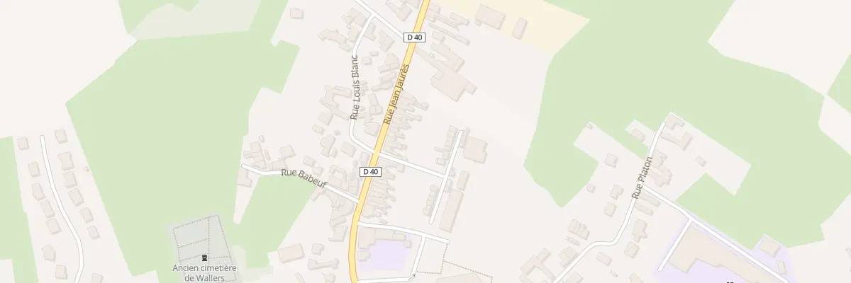 Plan du 36 Rue Jean Jaurès à Wallers