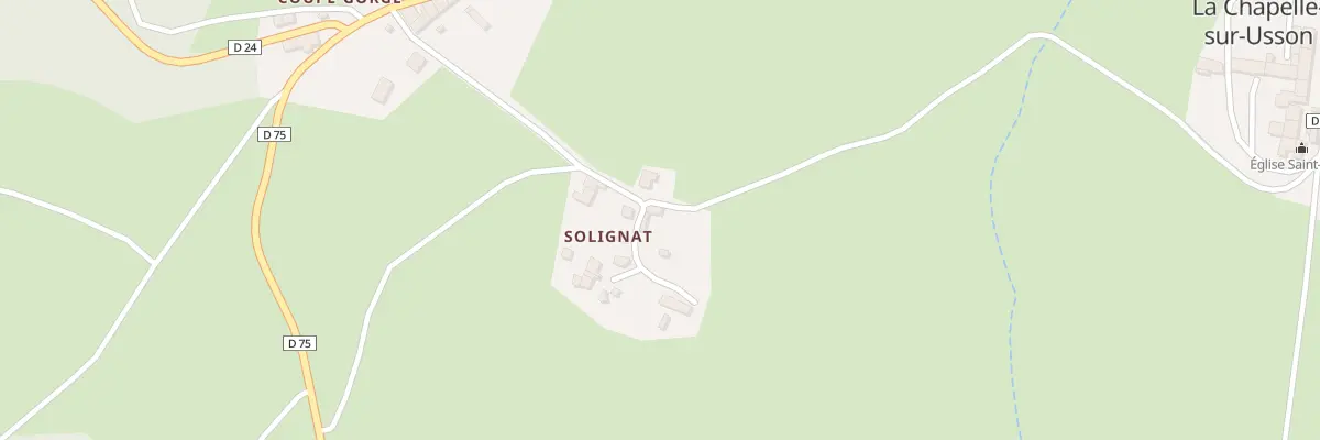 Plan du 5043 Solignat à La Chapelle-sur-Usson