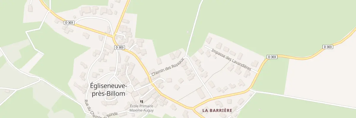 Plan du 105 Chem des Roseaux à Égliseneuve-près-Billom