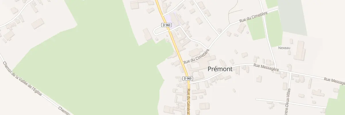 Plan du 33 Rue du Gen Tyson à Prémont