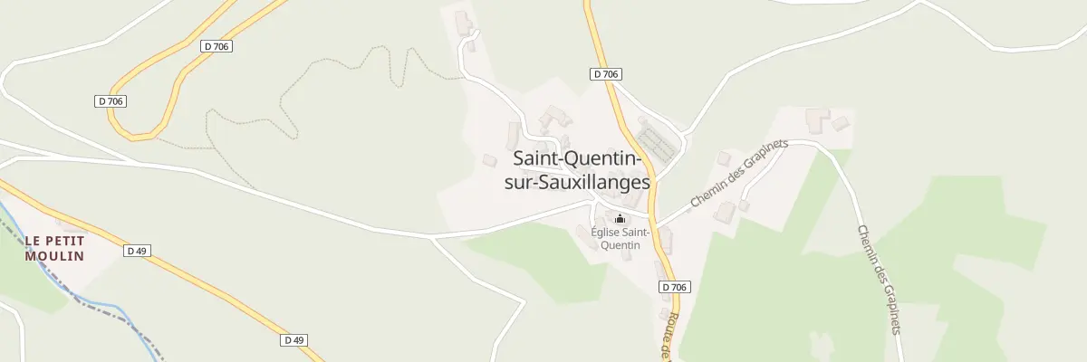 Plan du 5011 Le Bourg à Saint-Quentin-sur-Sauxillanges