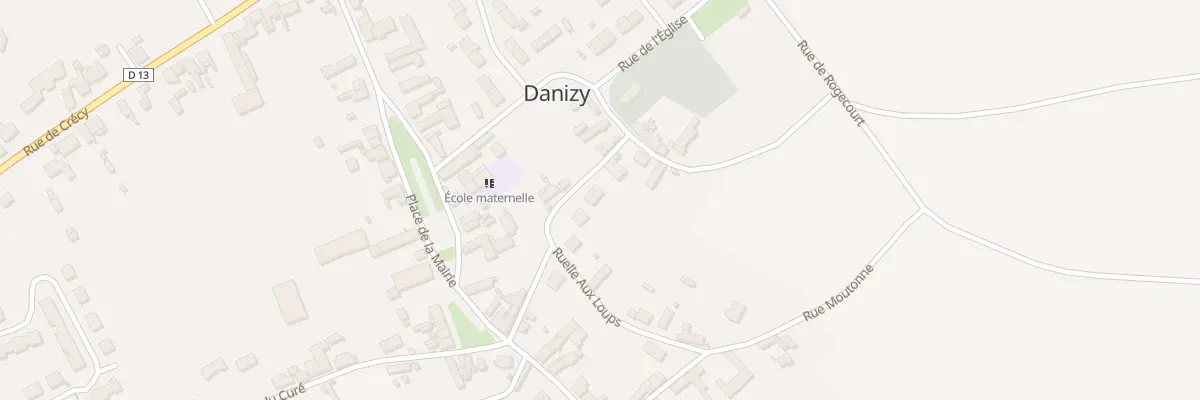 Plan du 1 Rue du Cure à Danizy