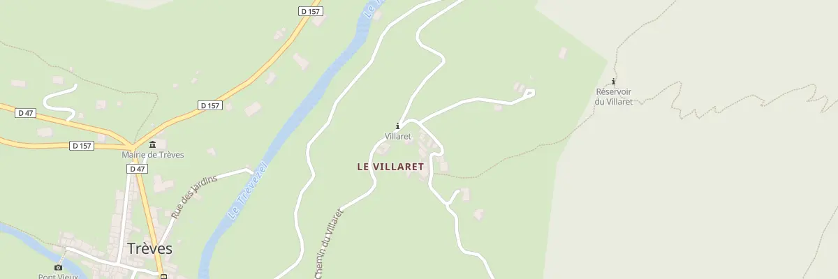 Plan du 5398 Le Villaret et Granassiere à Trèves