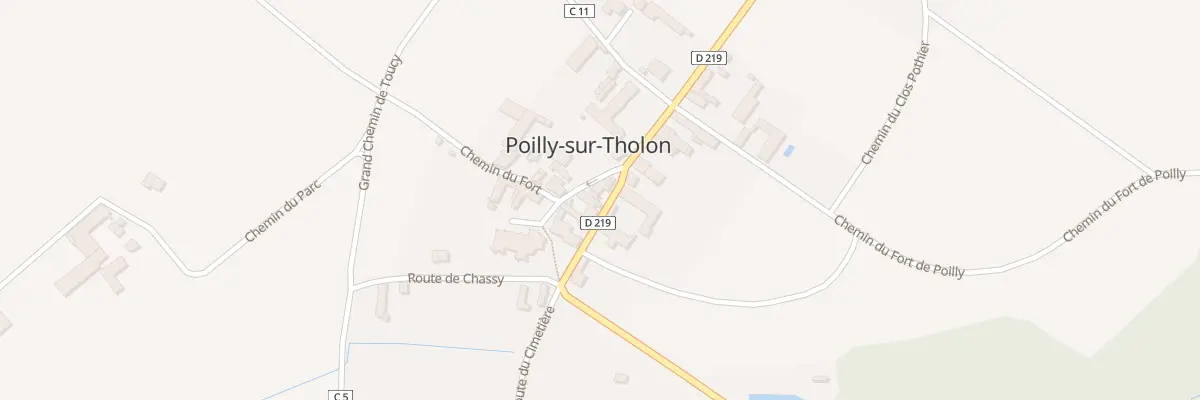 Plan du 245 Le Village à Poilly-sur-Tholon