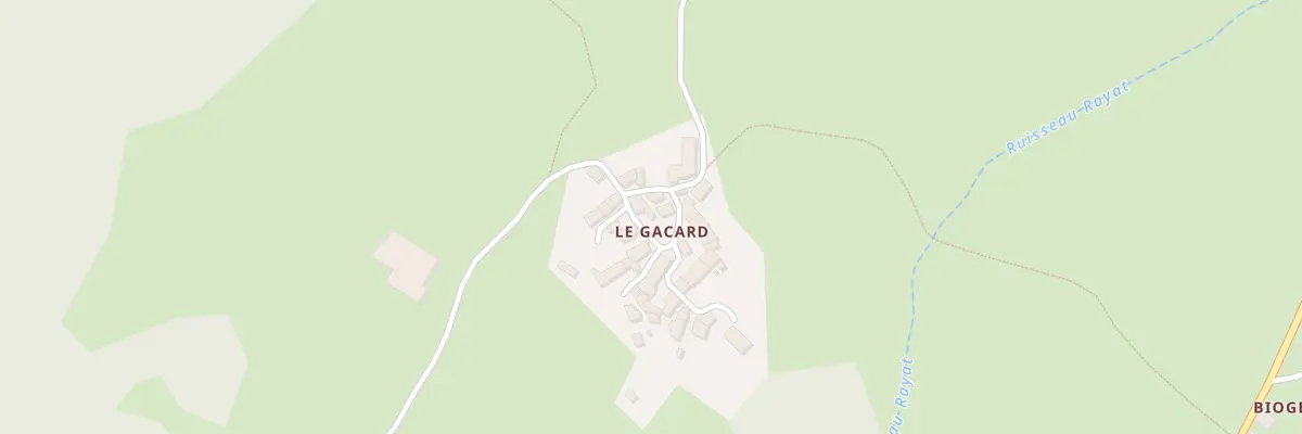 Plan du 5377 Le Gacard à Isserteaux
