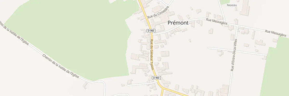 Plan du 21 Rue du Gen Tyson à Prémont