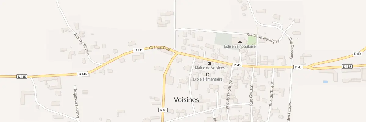 Plan du 1 Rue de Fontaine à Voisines