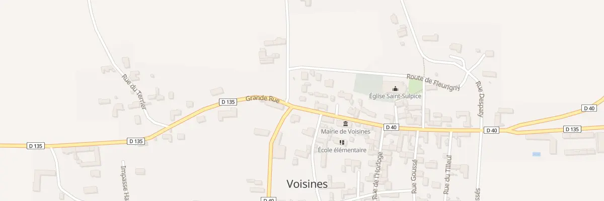 Plan du 15 Gr Grande Rue à Voisines