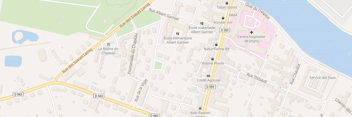 Plan du 13 Rue de la Vigie à Joigny