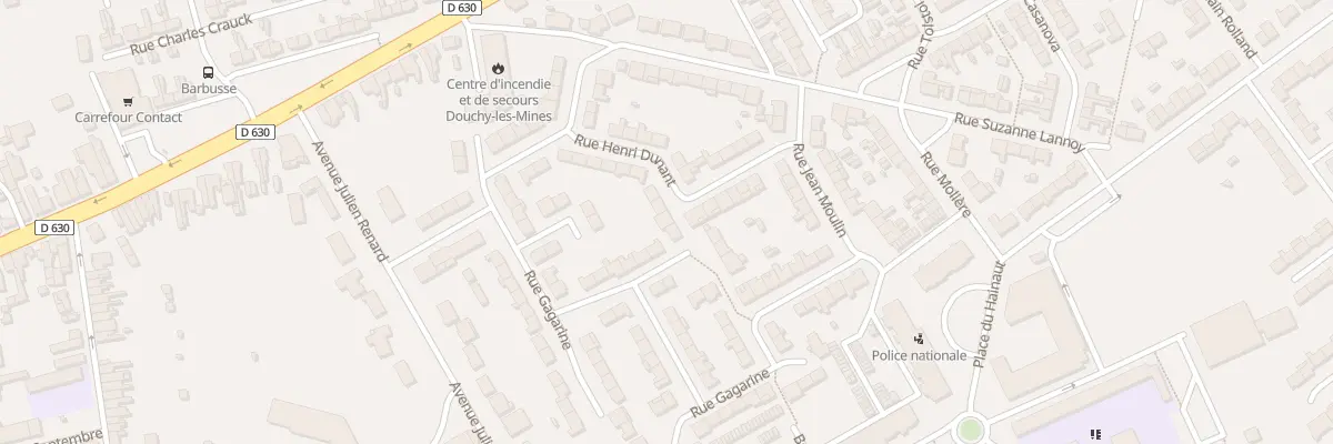 Plan du 18 Rue Henri Dunant à Douchy-les-Mines