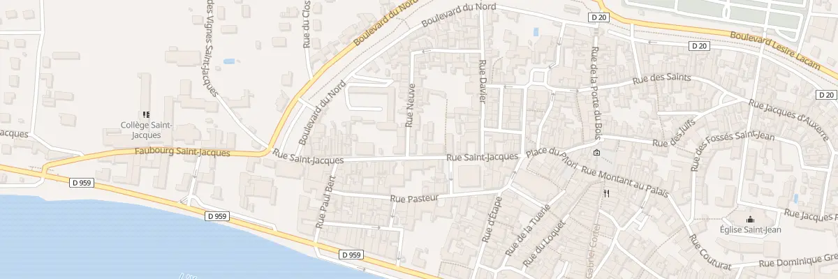 Plan du 20 Rue Saint Jacques à Joigny