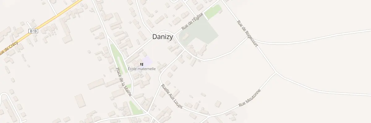 Plan du 6 Rue de l’Epinette à Danizy