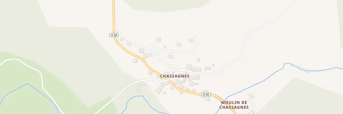 Plan du 5228 Chassagnes - Ribennes à Lachamp-Ribennes