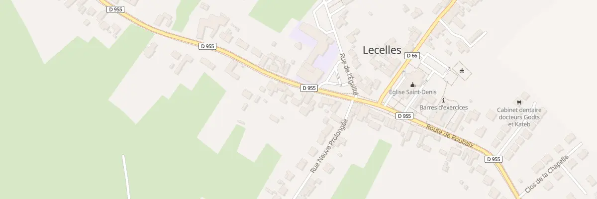 Plan du 1787 Rte de Roubaix à Lecelles
