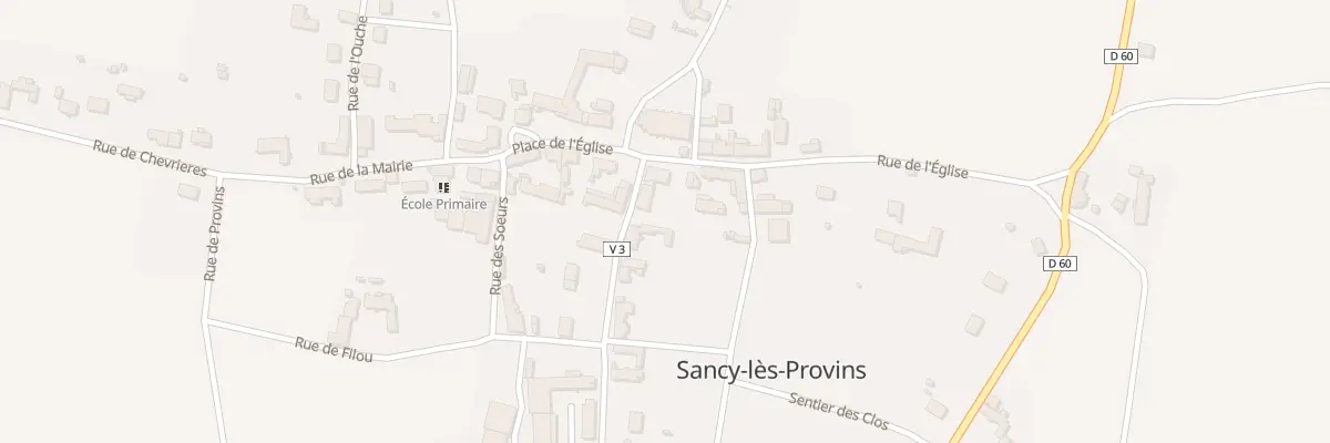 Plan du 2 Rue de l’Eglise à Sancy-lès-Provins