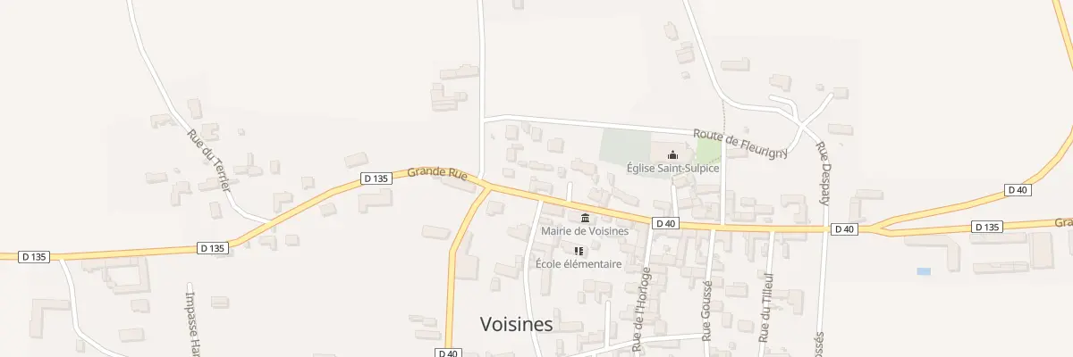 Plan du 17 Gr Grande Rue à Voisines